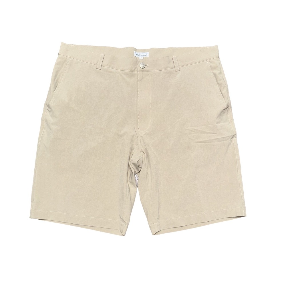 Peter Millar Crown Sport Shackleford Hybrid Shorts Men's Size 38 Beige